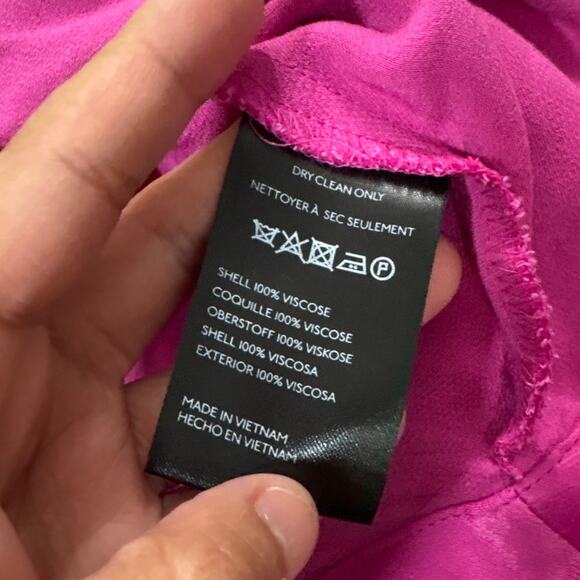 Maeve Womens Medium Sleeveless Seamed Slip Midi Dress Pink Wedding Guest Formal - Picture 8 of 11